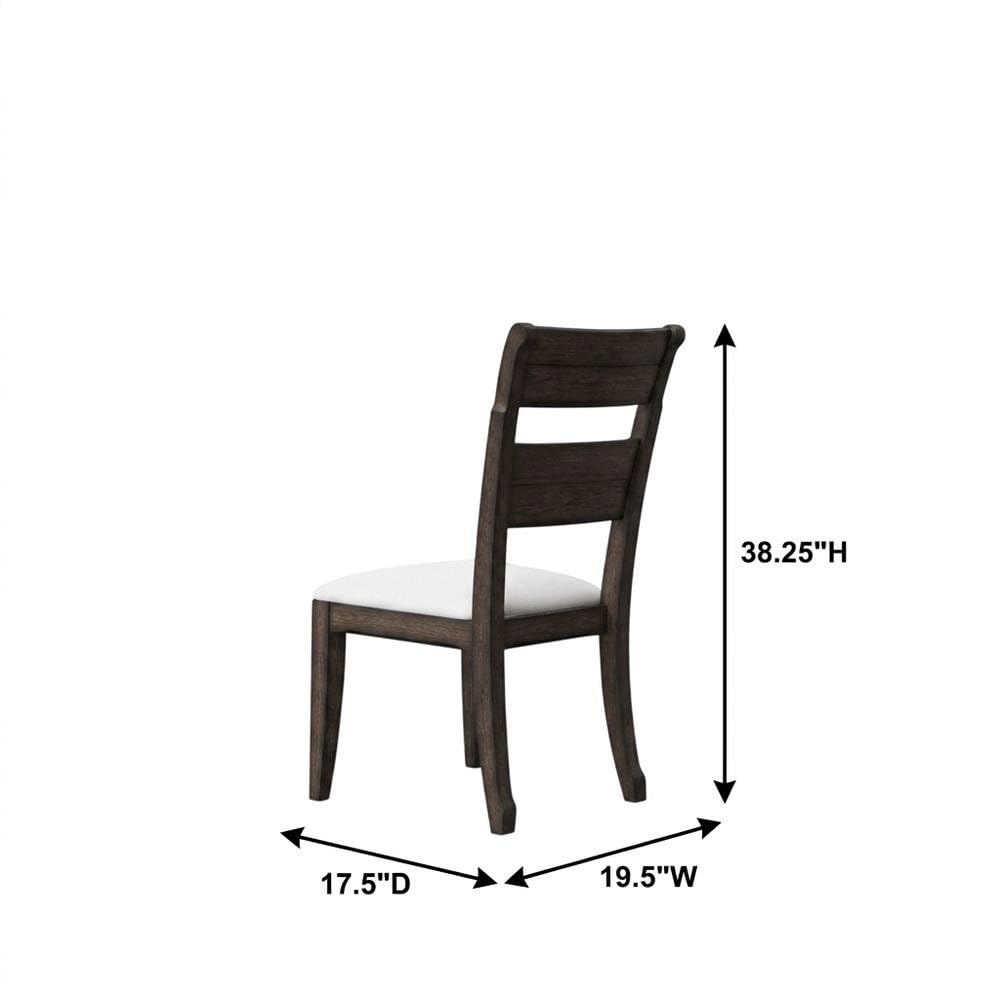 Solid Rubberwood Dining Chair with Elm Veneer Back by Furnifact – Rubberwood, Elm