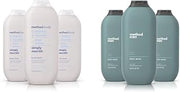 Method Body Wash, Simply Nourish, Paraben and Phthalate Free, 18 oz (Pack of 3) & Men Body Wash, Sea + Surf, Paraben and Phthalate Free, 18 FL Oz (Pack of 3),Softening