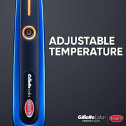 Gillette Bugatti Heated Razor Kit / 1 Count (Pack of 1) / Blue Cartridge Razors