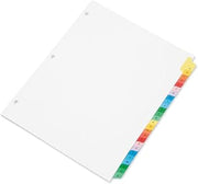 AbilityOne Multiple Index Sheets - Tabbed A-Z 7530-01-368-3492