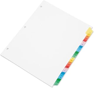 AbilityOne Multiple Index Sheets - Tabbed A-Z 7530-01-368-3492