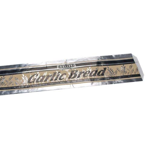 garlic Bread Foil Bag Silver 5.25" L x 3.25" W x 20" D 500/Case by Brown Paper Goods – One Size, Paper, silver, Model 1306