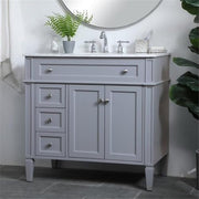 Elegant Decor 36" - Single / Gray,grey / Modern Wheel Care