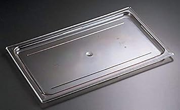 Cambro 20CWC135 Clear Camwear 1/2 Size Polycarbonate Flat Lid-20CWC135