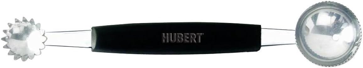 HUBERT Double Melon Baller with Black Softgrip Handle Stainless Steel - 6 1/2 L