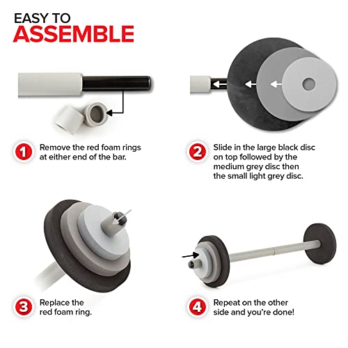 Modern Innovations Barbell / Black/Grey / 29 inches x 7 inches Categories