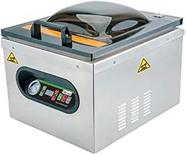 Winco 120V Chamber Vacuum Packaging Machine | Preserves moisture, Flavor, Sous-vide compatible, Easy to use, 630W power, Great for Food Preservation and Sous Vide Prep
