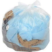 40-45 Gallon Medium Duty Natural Trash Bags by Napco Bag And Film – 250 Count (Pack of 1), 45.0 gallons, HDPE, Natural, Model NR404814N