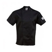 Performance Series Jacket Black by Chef Revival – Medium, Cotton, Black, Model J205BK-M