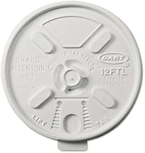DCC Vented Foam Lids for Cups, Lift N` Lock Lid, 10 to 14 oz.