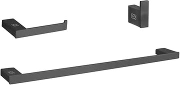 Sofia 3-Pc Stainless Steel Hardware Set in Black