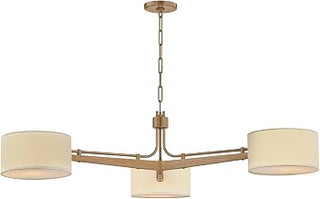 Troy Lighting F5650-PBR Mailo - 3 Light Chandelier - 12.5 Inches Tall and 49.75 Inches Wide - Patina Brass