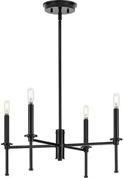 Elara 4-Light Chandelier, Matte Black