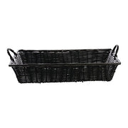 HUBERT Black / 18"Lx12"Wx3.5"H / Modern Shelf Baskets