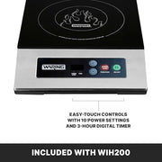 Waring Multicolor / WIH400B - Schott Ceramic Surface / 11.5" x 11.75" Countertop Burners