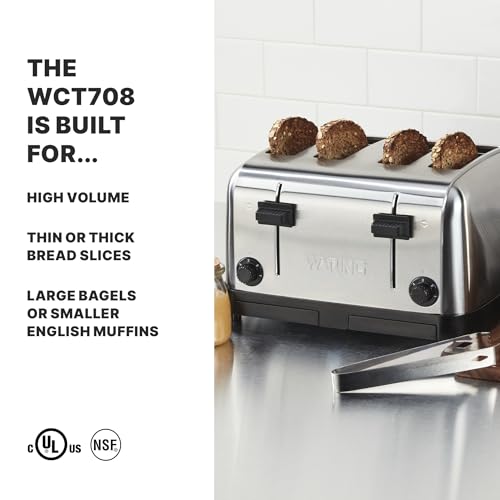 Waring 4-Compartment / Classic / Silver Toasters