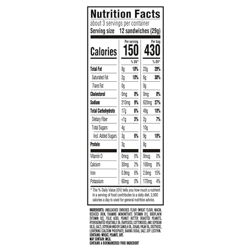 Ritz Peanut butter / 3 Ounce (Pack of 12) / 1 Sandwich