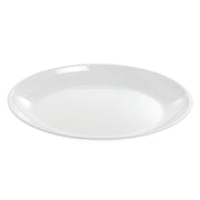 ® Shallow Serving Bowl White Melamine - 18" L x 11" W x 1 1/2" H by HUBERT – 1 Single, 55.0 ounces, Melamine, White, Model H0129-WHITE