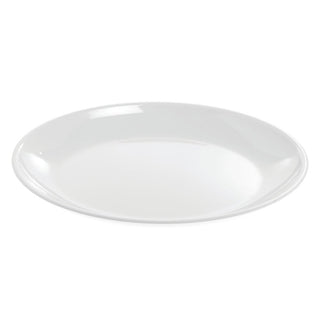 ® Shallow Serving Bowl White Melamine - 18" L x 11" W x 1 1/2" H by HUBERT – 1 Single, 55.0 ounces, Melamine, White, Model H0129-WHITE