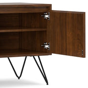 SIMPLIHOME Walnut Veneer / 60 inch / Low TV Stand Television Stands & Entertainment Centers