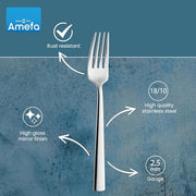 Amefa Moderno / 3.35" H x 9.84" L x 4.5" W / Casual Flatware Sets