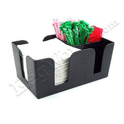 Black Plastic 6-Compartment Condiment Caddy by Winco – Medium, 6.0 unknown_modifier, Plastic, Black, Model BC-6