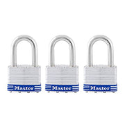 Master Lock 3 Pack / Silver / Industrial Keyed Padlocks