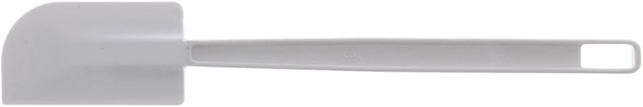 HUBERT Flat Blade Spatula White Plastic with Polystyrene Handle - 13 1/2"L