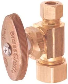 BrassCraft 1/2OD X 3/8OD Start Stop SATN NICKEL OCR14NS