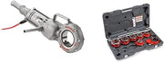RIDGID 41935 Model 700 Hand-Held 120-Volt Power Drive, Silver & 36475 Model 12-R Exposed Ratchet Pipe Threader Set with Carrying Case