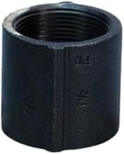 Anvil International 0810081018 Imported Malleable Iron Coupling, 1.5", Black