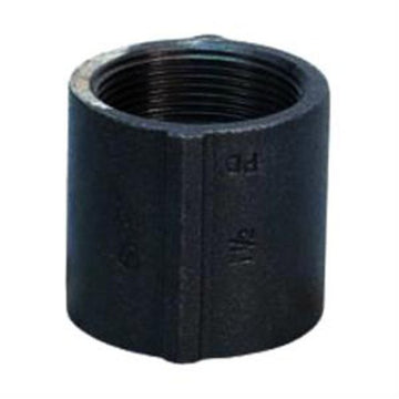 Imported Malleable Iron Coupling by Anvil International – 1.5 inches, Iron, Black, Model 0810081018