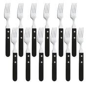 Amefa Steak Fork x12 / Black / Fchette steak x12 Dinner Forks