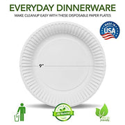 Stock Your Home 200 Count (Pack of 1) / White / Casual Plates