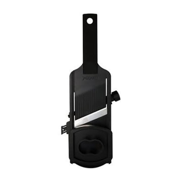 Adjustable Hand-O-Lin Slicer with Removable Stainless Steel Blade by Jaccard – Stainless Steel, Black, Model 201207