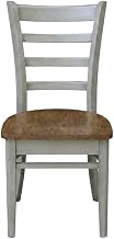 Hardwood Side Chair with Wipe-Clean Seat by Furnifact – Wood, Hickory and Stone
