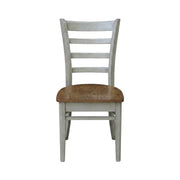 Hardwood Side Chair with Wipe-Clean Seat by Furnifact – Wood, Hickory and Stone