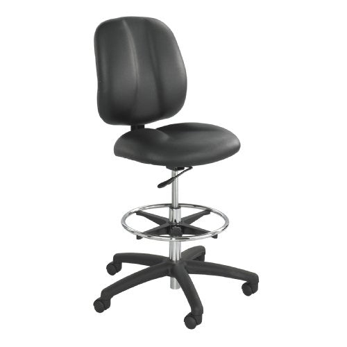 Safco Black / Mid-Back / Fabric Drafting Chairs
