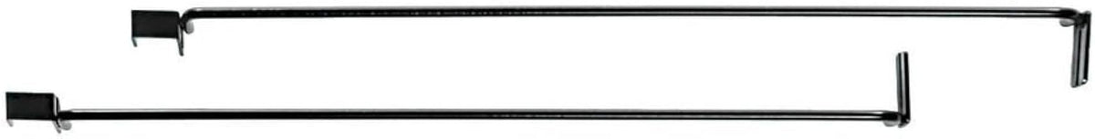 Trion WonderBar Black Metal Display Fixture Label Holder Arms - 16"L, 2 Per Box
