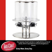 Tablecraft Triple Dispenser / Silver / 2.25 gallons Food Dispensers