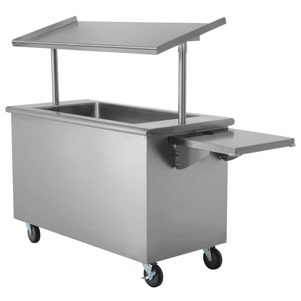 HUBERT Single Sided / Silver / Modern Utility Carts