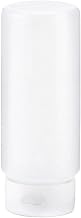 Squeeze Bottle with White FLOWCUT Top 12 oz Clear Plastic
