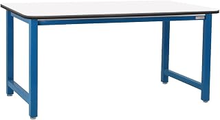 BenchPro KT2472-LBFrW34 24 x 72 in. Kennedy Workbenches with Formica Laminate & T-Mold Bumper Edge Top Light Blue