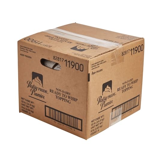 Premier Non-Dairy Ready to Whip Topping by Pastry Pride – Large, Pack of 14