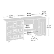 Sauder Soft White / unspecified / Adjustable Sewing Cabinets