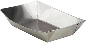 G.E.T. 4-80888 Boat Tray, Stainless Steel, 9-1/2" x 6" x 1-1/2"H, Case of 12