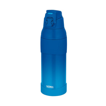 Vacuum Insulated Sports Bottle by THERMOS – 33.8 Ounces, 1.0 liters, Stainless Steel Polypropylene Silicone, Blue Gradient, Model FJR-1001 BL-G