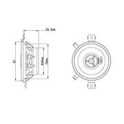 Alpine Single / black / 1 Coaxial Speakers