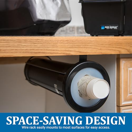 San Jamar 6-24 oz / Black / Modern Food Dispensers