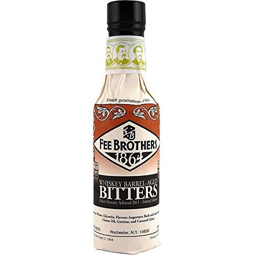Whiskey Barrel-Aged Aromatic Bitters - 5 oz - 2 Pack by Fee Brothers – 5 Fl Oz (Pack of 2), Model FEE WHISKEY BARRELL BITTERS 2PK